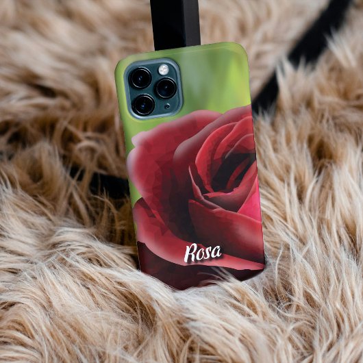 Personalized High-Poly Rose In Bloom Phone Case iPhoneケース