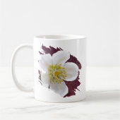 Personalized High-Poly Winter Rose Brushstroke コーヒーマグカップ (左)