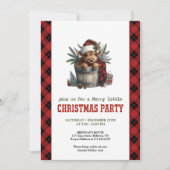 Personalized highland cow festive party invite 招待状 (正面)