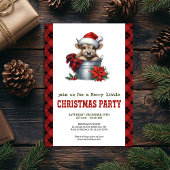 Personalized highland cow festive party invite 招待状