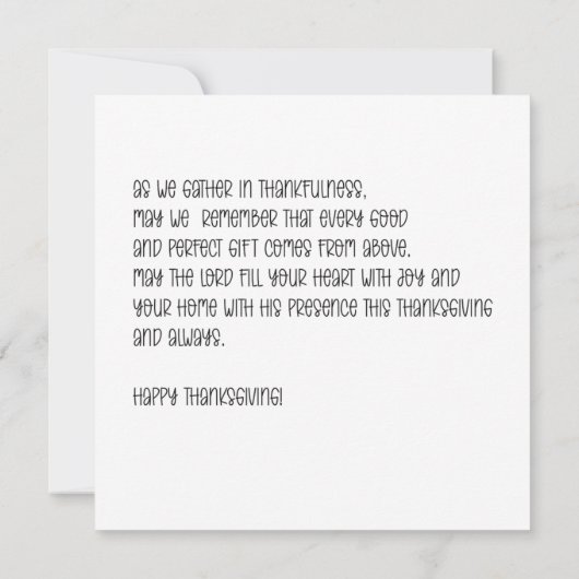 Personalized highland cows thanksgiving card  カード (裏面)