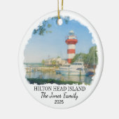 Personalized Hilton Head Island Ornament, Carolina セラミックオーナメント (左)