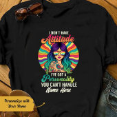 Personalized Hippie Girl You Can't Handle T Shirt Tシャツ