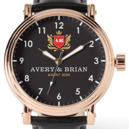 Personalized his & her name initials and monogram  腕時計