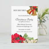 Personalized HO! HO! HO! Christmas Party Invite サンキューカード (スタンド正面)