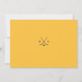 Personalized Hockey Note Card Sports Stationery サンキューカード (裏面)