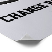 Personalized Hockey Posters, Your Text and Colors ポスター (角)