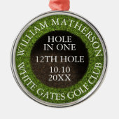 Personalized Hole in One Award メタルオーナメント (正面)