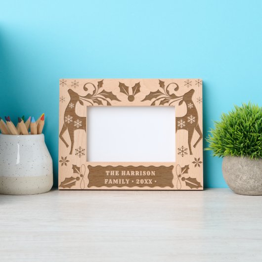 Personalized Holiday レーザー彫刻フレーム (正面)
