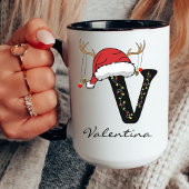 Personalized Holiday Alphabet Mug for Teachers マグカップ