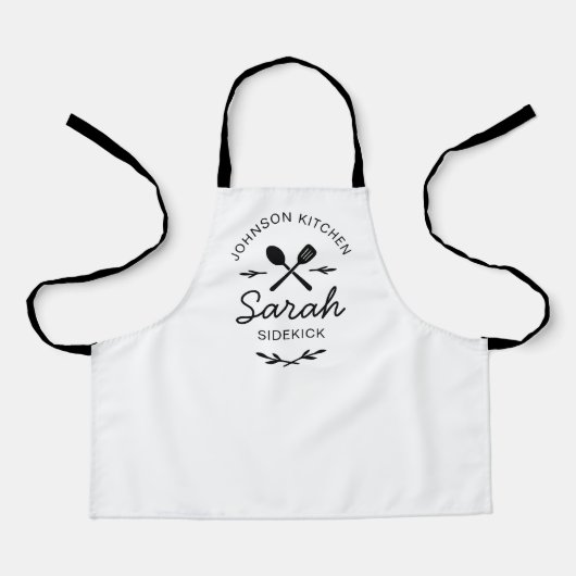 Personalized Holiday Baking Apron Matching set Duo エプロン (正面)