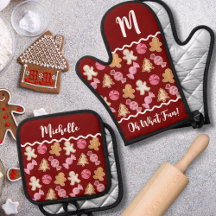Personalized Holiday Baking Gingerbread Pattern