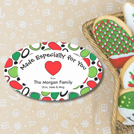 Personalized Holiday Gift Label - Custom Sticker 楕円形シール