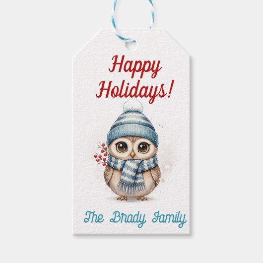 Personalized holiday gift tag ギフトタグ (正面)