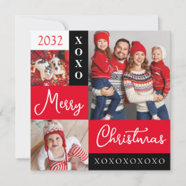Personalized Holiday Photo Collage カード