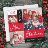 Personalized Holiday Photo Collage カード