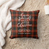 Personalized Holiday Plaid クッション (ブランケット)