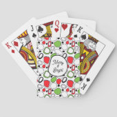 Personalized Holiday Playing Cards -Custom Message トランプ (裏面)