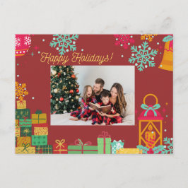 Personalized Holiday Postcard – Add Your Photo シーズンポストカード