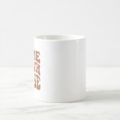 Personalized Home Health Nurse Retro Typography コーヒーマグカップ (中央)