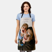 Personalized Home Mom Love Photo エプロン (着用した状態)