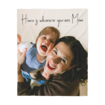 Personalized Home Mom Love Photo Fleece