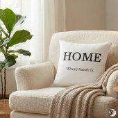 Personalized Home Quote Minimalist Typography Cust クッション