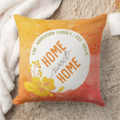Personalized Home Sweet Home - Custom Family Name クッション (ブランケット)