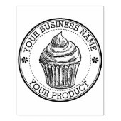 Personalized Homemade Logo Custom Large ラバースタンプ (インプリント)