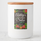 Personalized Homemade Salsa Label フードラベル (正面)