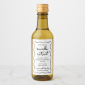 Personalized Homemade Vanilla Extract Doodle Label ワインラベル (正面)