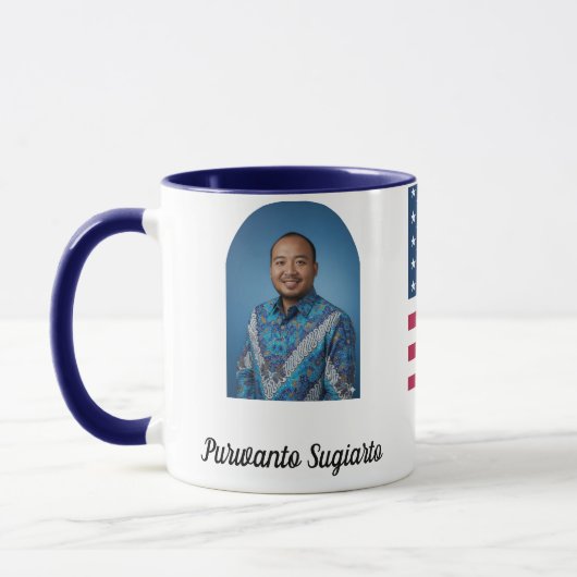 Personalized Honor To Serve The Country Hero Mug マグカップ (左)
