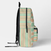 Personalized Horizontal Stripe Backpack プリントバックパック (左)