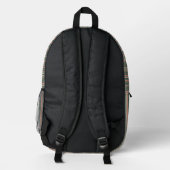 Personalized Horizontal Stripe Backpack プリントバックパック (裏面)