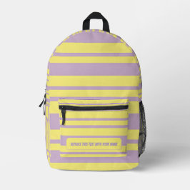 Personalized Horizontal Stripe Backpack プリントバックパック