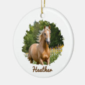 Personalized Horse Christmas Gift for Horse Lover セラミックオーナメント (左)