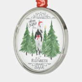 Personalized Horse Christmas Ornament Keepsake メタルオーナメント (左)