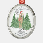 Personalized Horse Christmas Ornament Keepsake メタルオーナメント (左)