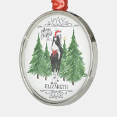 Personalized Horse Christmas Ornament Keepsake メタルオーナメント (左)