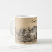 Personalized Horse Fair – Rosa Bonheur コーヒーマグカップ (正面左)