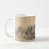 Personalized Horse Fair – Rosa Bonheur コーヒーマグカップ (左)