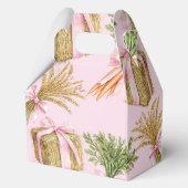 Personalized Horse Gift Girly Blush Pink フェイバーボックス (裏面)