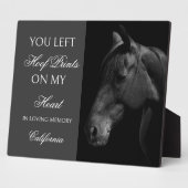 Personalized Horse Memorial Plaque Custom photo フォトプラーク (側面)