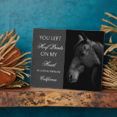 Personalized Horse Memorial Plaque Custom photo フォトプラーク (側面)