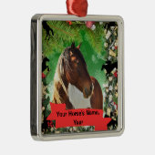 Personalized Horse ornament メタルオーナメント (右)