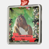Personalized Horse ornament メタルオーナメント (左)