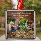 Personalized, Horse Ornaments for Christmas Tree メタルオーナメント