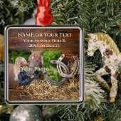 Personalized, Horse Ornaments for Christmas Tree メタルオーナメント