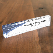 Personalized Hospital Employee  デスクネームプレート (側面)