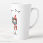 Personalized Hot Cocoa Mug with winter children カフェラテマグ (右)